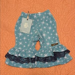 Matilda Jane Starburst Baby Pants in Light Teal